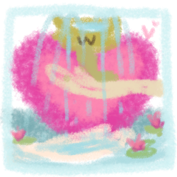 A fresh cup of Love to start, overflowing...