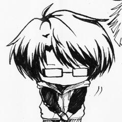 the Aki character mascot with a circle border right in the middle of a black floppy disk, please scroll down